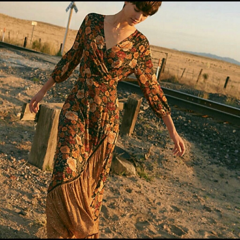 Farm Rio Madrid Wrap Maxi Dress